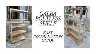 How to Install GALBA BOLTLESS SHELF I Easy Installation | Galvanized | The Basic Guides