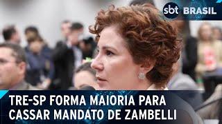 TRE-SP forma maioria para cassar mandato de Carla Zambelli por desinformação | SBT Brasil (14/12/24)