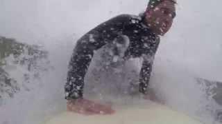 Surfing Hurricane Sandy 10/28/12 -- Super Slow Motion