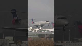 SAS Mitsubishi CRJ-900 Landing at Stuttgart Airport