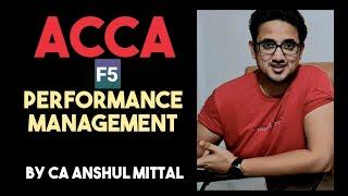 ACCA F5 - Performance management - Chapter 1 - Revision of MA (Part 1)