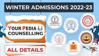 Winter Admissions Counselling for 2022-23 started | IIT's admission for MS, MTech, PhD & Direct PhD