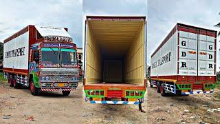 6 July  32 feet new container 10 wheeler Deluxe cabin truck delivery sri velliangiri motors T.Gode.