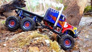 POWER! 6 Wheel Drive, 6 Wheel Steering OPTiMUS OVERKiLL Off Road Semi Truck & WINCH | RC ADVENTURES