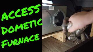 Dometic Furnace Access #dometic #diy #furnace