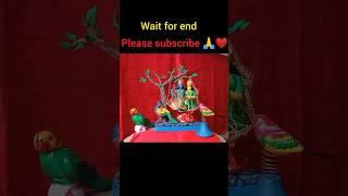 Radha Krishna Murti Making and decoration #shorts #viral #clay