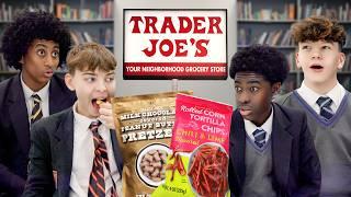 British Highschoolers try Trader Joe's Snacks for the first time!