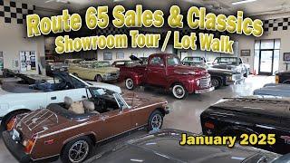 Route 65 Classics Lot Walk!! Classic Cars & Trucks for Sale January 2025