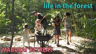 Self-Sufficiency, Rural Japan, Banana Leaf Cooking, Making Firewood, Catching a boar alive