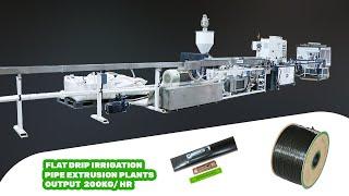 Inline Flat Drip Irrigation Pipe Extrusion Plant | Drip Irrigation Pipe Plant Machine Manufacturer