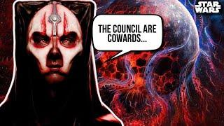 The ONLY Sith to Cause The Jedi Council To Go Into EXILE - Star Wars Explained