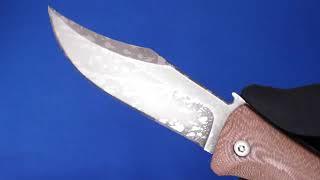 Halit custom knife M390 acid wash Russia