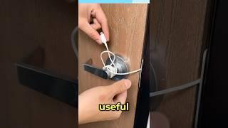 Charging Cable Hack Unbreakable Door Security! #shorts