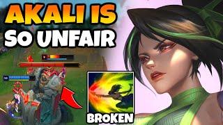 Akali has one of the most BROKEN KITS in the entire game. Turrets practically don't exist.