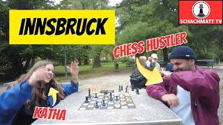 Ich habe Chess Hustler in Innsbruck herausgefordert!