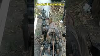 1890s Red Lion Steam Engine Loaded With 16" Grist Mill #short #shorts