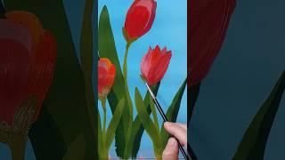 Pintura al gouache - Tulipanes
