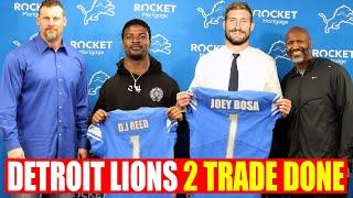 Breaking Down LIONS Trade :  D.J. Reed JOIN Detroit Lions-  Bosa Deal Happen ! Holmes Roster Moves