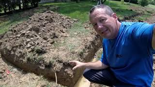 French Drain Part 2 - Excavation, The right way to dig for a lawn drain