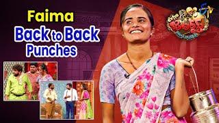 Faima Back to Back Punches | Extra Jabardasth | ETV Telugu