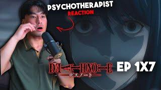 PSYCHOTHERAPIST REACTS to Death Note Episode 7 | The Most Twisted Manipulation