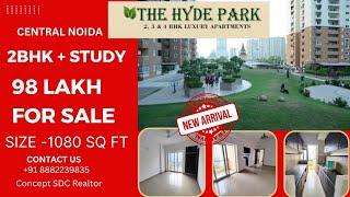 THE HIDE PARK में 2BHK+STUDY खरीदें ONLY 98 लाख में 1080 SQFT और VED VAN PARK के सामने  SEC 78 NOIDA