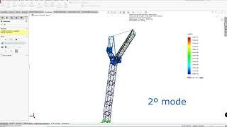 Luffing jib TOWER CRANE - Natural Frequency Analyis.