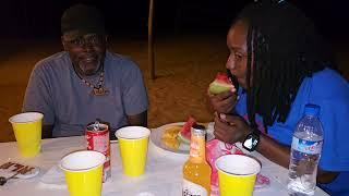 Lobster Dinner on the Beach at Nana's Lodge Resort in Robertsport - Liberia April 2024 Journey