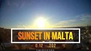 Sunset in Malta: Daily Time Lapse Challenge 30.12.2022