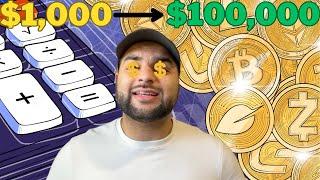 How To Turn $1,000 Into $100,000 In The CRYPTO BULL MARKET