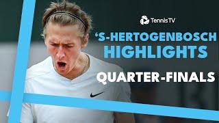 Korda Plays Paul; De Minaur vs Raonic & More | 'S-Hertogenbosch 2024 Quarter-Finals Highlights