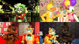 FNAF Security Breach meet FNAF 1-4 [FNAF/Blender/Compilation]