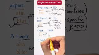 English Grammar Test