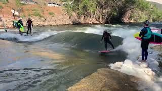 Scout Wave on the Badfish Wave Farmer 4'10"