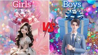 Girls Vs boys challenge / Choose Your Gift /pilih-pilih kado /ELIGE Tu regalo/#gift#quiz#challenge