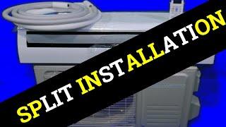 SPLIT AC INSTALLATION...... ||FLIER OUTSIDE THE ROOM  || Jabirwaqas.com