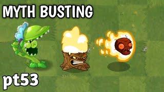 PvZ 2 Myth Busting - Snap pea can burn zombie's head through torchwood?