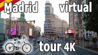 MADRID Cycling TOUR [4k] virtual city tour / bike ride  Spain  Ebike rides #05