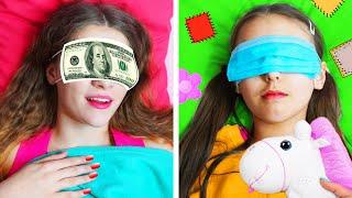 Rich Unpopular Girl VS Broke Popular Girl! Friends and Funny Situations