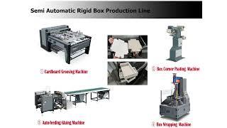 Semi Automatic Rigid Box Production Line