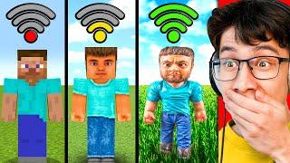 Minecraft With DIFFERENT WIFI (Funny Compilation)