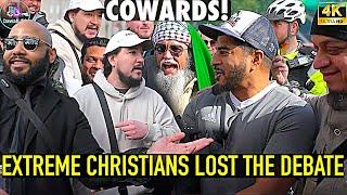 Angry Christians LOST Debate & This happened! Hamza| Speakers corner