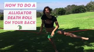 How to SLOTH   Roll on your BACK on a Slackline