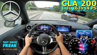 2024 Mercedes Benz CLA 200 163+14 PS TOP SPEED AUTOBAHN DRIVE POV