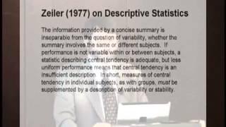 Michael Perone, "Behavioral Variability: Control, Description, and Analysis" SQAB