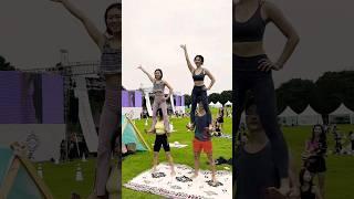 앗녕!? #스탠딩아크로요가 #acroyoga #wanderlust2023