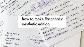 how to: the ultimate guide to aesthetic flashcards // studyfluff