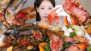 랍킹새 랍스터장 킹타이거새우장 일반새우장 먹방 Soy Sauce Marinated RawLobster & Shrimp mukbang korean food