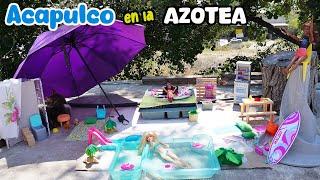 HAGO Una PLAYA Para BARBIE En La AZOTEA ️