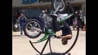 Crazy bike jugad for rolling